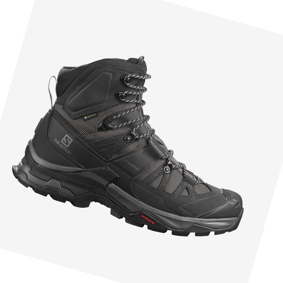 Salomon QUEST 4 GORE-TEX Erkek Yürüyüş Ayakkabısı Gri Siyah | TR 3562BEX